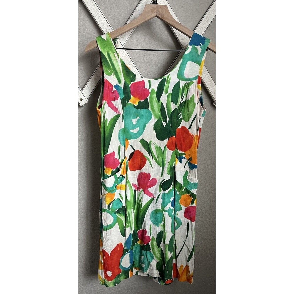 Vintage Jams World Women's 3 (XS) Floral Rayon Mini Dress